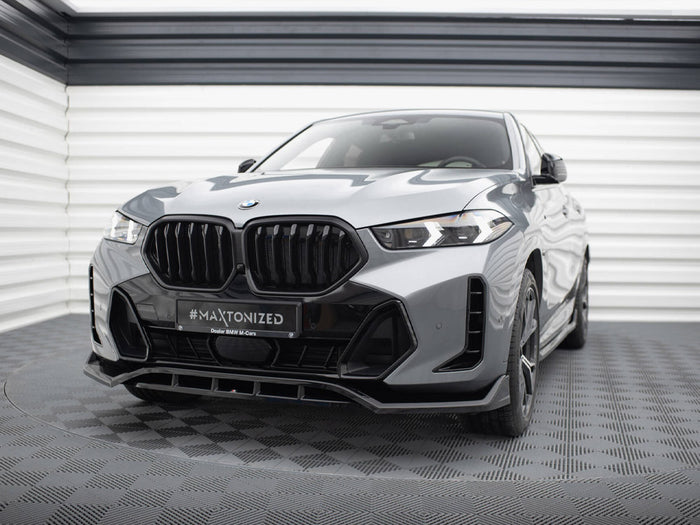 BMW X6 M-Pack G06 Facelift Front Splitter V.2 - Maxton Design