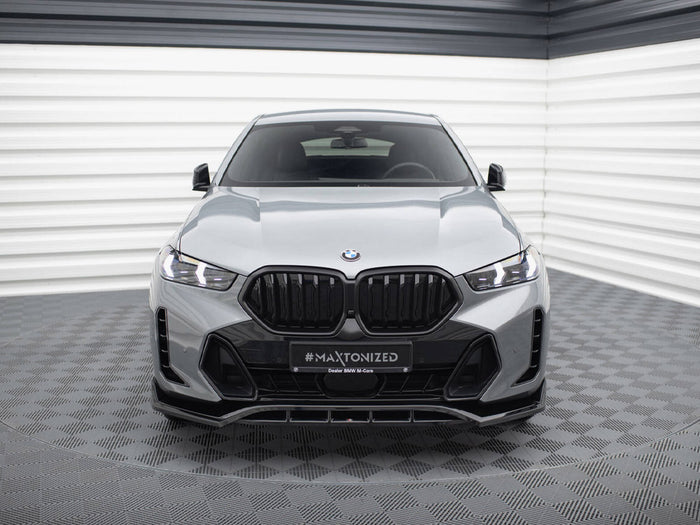 BMW X6 M-Pack G06 Facelift Front Splitter V.2 - Maxton Design