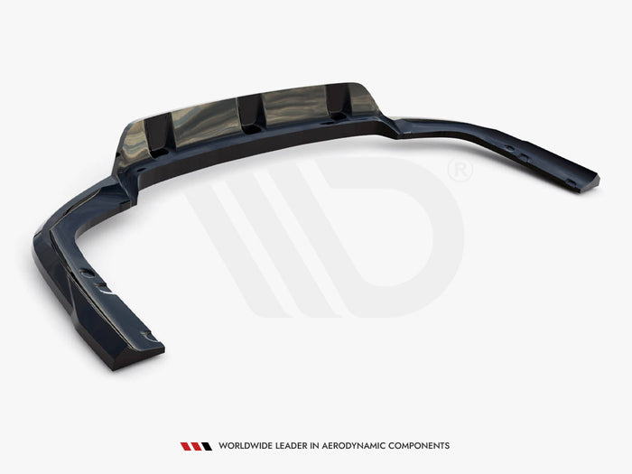 BMW X6 M-Pack G06 Facelift Central Rear Splitter (Vertical Bars) V.1 - Maxton Design