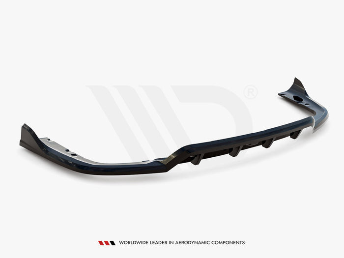 BMW X6 M-Pack G06 Facelift Central Rear Splitter (Vertical Bars) V.2 - Maxton Design