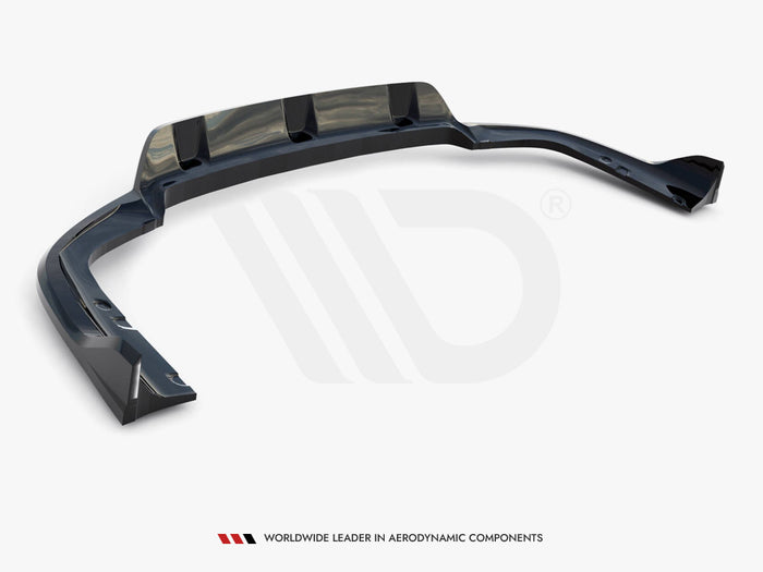 BMW X6 M-Pack G06 Facelift Central Rear Splitter (Vertical Bars) V.2 - Maxton Design