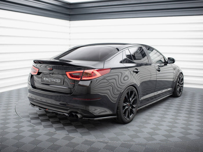 Kia Optima Mk3 Central Rear Splitter (Vertical Bars) - Maxton Design