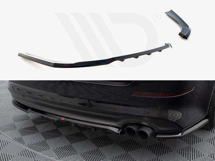 Kia Optima Mk3 Central Rear Splitter (Vertical Bars) - Maxton Design