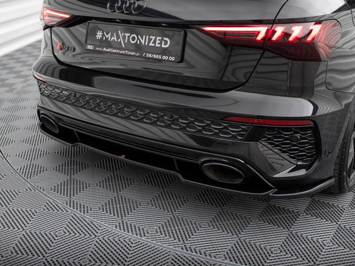 Audi RS3 Sportback 8Y Central Rear Splitter - Maxton Design