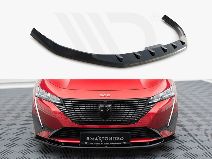Peugeot 308 Mk3 Front Splitter V.1 - Maxton Design