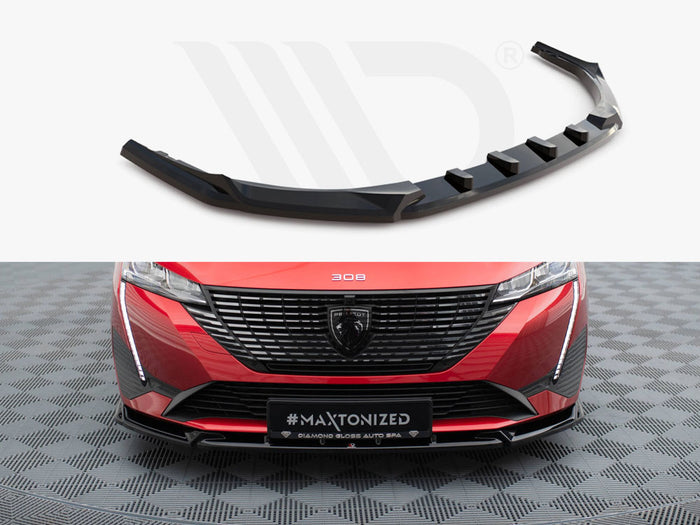 Peugeot 308 Mk3 Front Splitter V.2 - Maxton Design