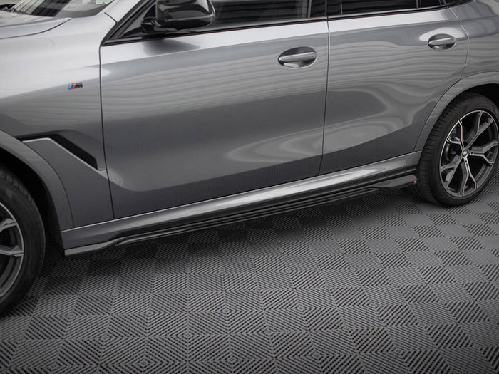 BMW X6 M-Pack G06 Facelift Side Skirts Diffusers V.1 - Maxton Design