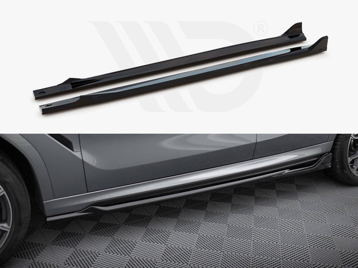 BMW X6 M-Pack G06 Facelift Side Skirts Diffusers V.2 - Maxton Design