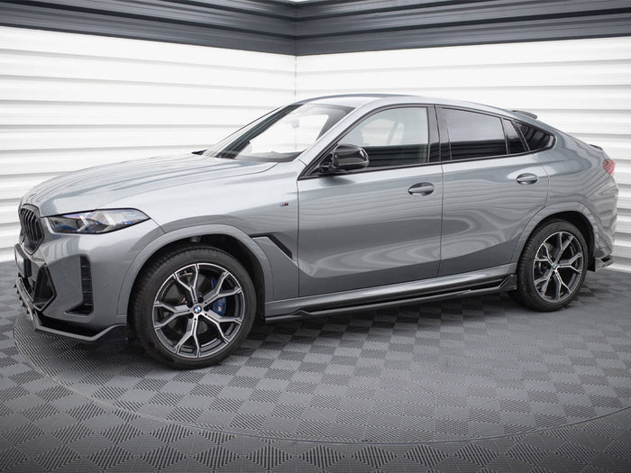 BMW X6 M-Pack G06 Facelift Side Skirts Diffusers V.2 - Maxton Design