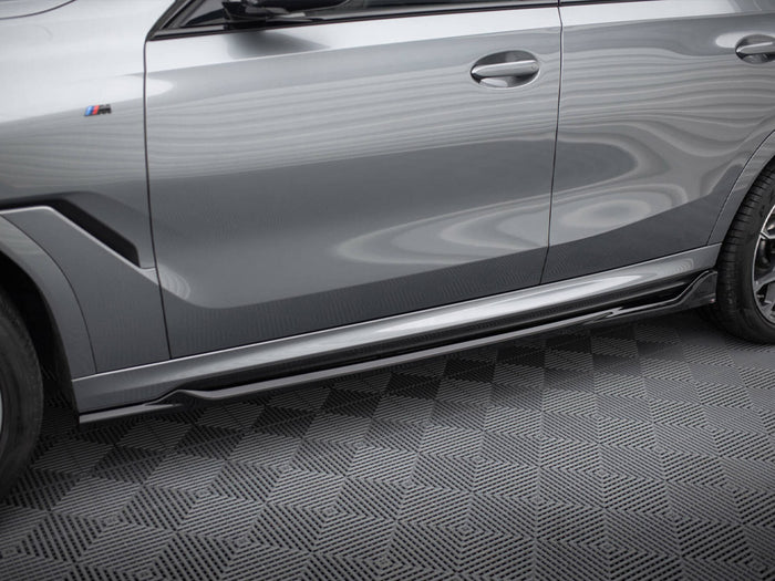 BMW X6 M-Pack G06 Facelift Side Skirts Diffusers V.2 - Maxton Design