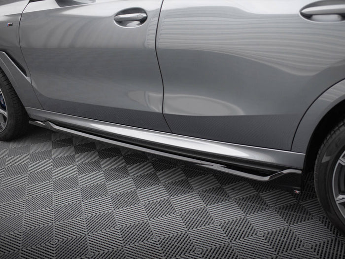 BMW X6 M-Pack G06 Facelift Side Skirts Diffusers V.2 - Maxton Design