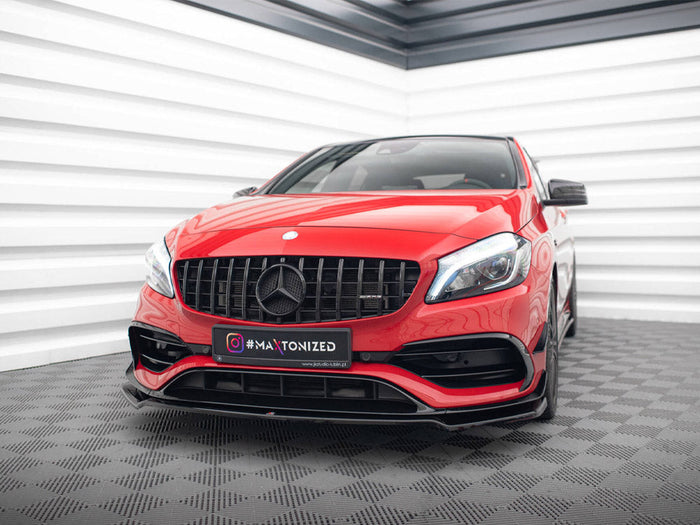 Maxton Design - FRONT SPLITTER V.2 MERCEDES-BENZ A45 AERO W176 FACELIFT