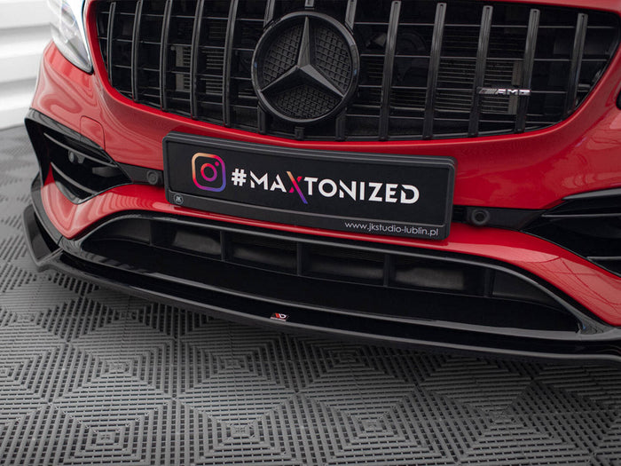 Maxton Design - FRONT SPLITTER V.2 MERCEDES-BENZ A45 AERO W176 FACELIFT