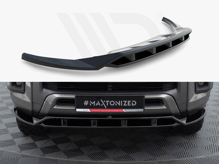 Toyota Hilux Invincible Mk8 Facelift Front Splitter - Maxton Design