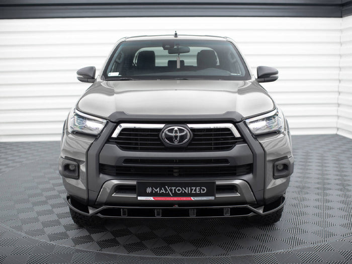 Toyota Hilux Invincible Mk8 Facelift Front Splitter - Maxton Design
