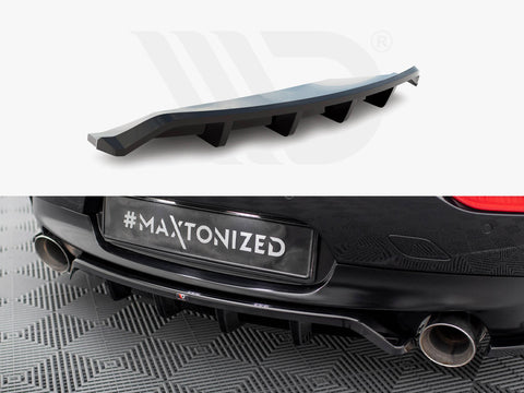BMW Z4 M-Pack E89 Facelift Central Rear Splitter (Vertical Bars) - Maxton Design
