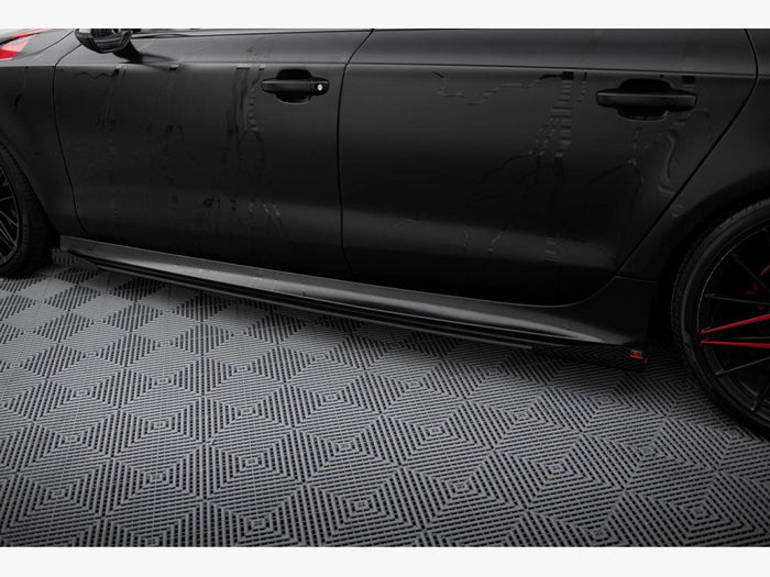 Maxton Design - Street PRO Side Skirts Diffusers + Flaps Audi RS7 C7