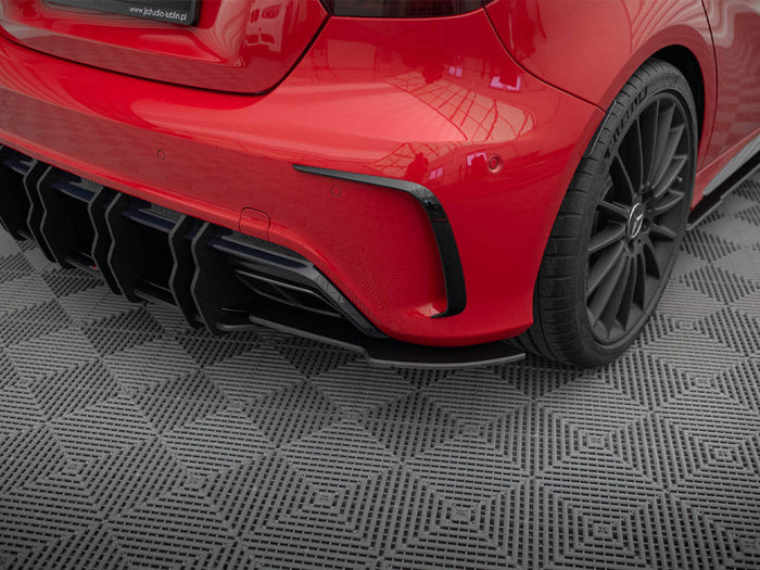 Maxton Design - STREET PRO REAR SIDE SPLITTERS MERCEDES-BENZ A 45 AMG W176 FACELIFT