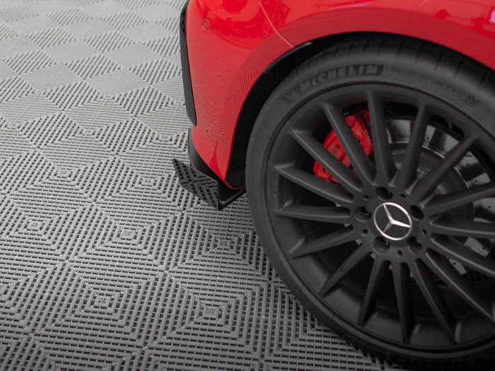 Maxton Design - STREET PRO REAR SIDE SPLITTERS + FLAPS MERCEDES-BENZ A 45 AMG W176 FACELIFT