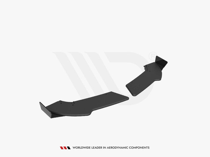 Maxton Design - STREET PRO REAR SIDE SPLITTERS + FLAPS MERCEDES-BENZ A 45 AMG W176 FACELIFT
