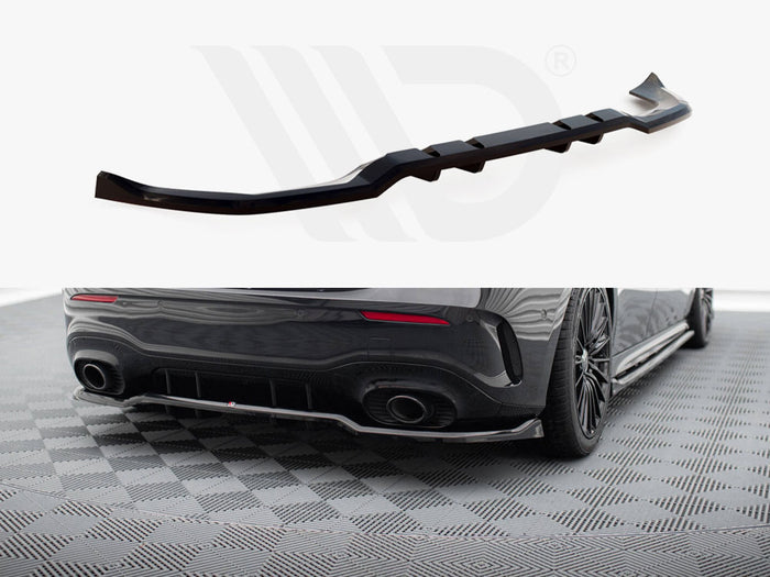 Mercedes-AMG A35 Hatchback W177 Rear Splitter (Vertical Bars) - Maxton Design