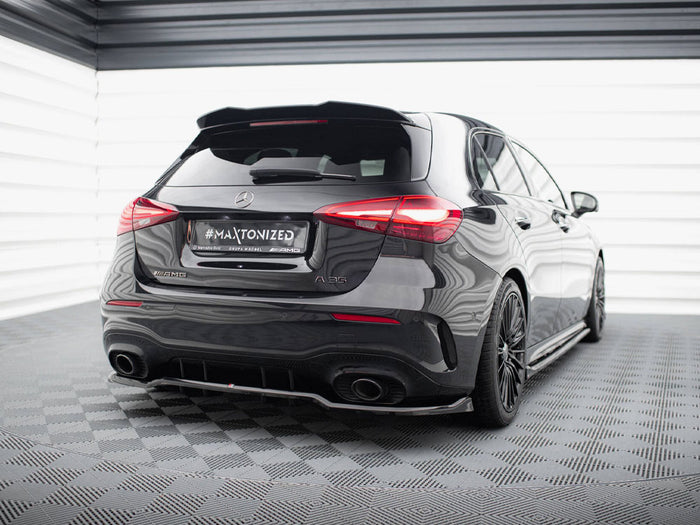 Mercedes-AMG A35 Hatchback W177 Rear Splitter (Vertical Bars) - Maxton Design