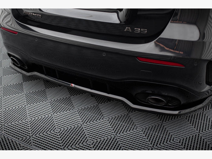 Mercedes-AMG A35 Hatchback W177 Rear Splitter (Vertical Bars) - Maxton Design