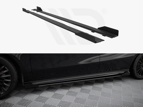 Maxton Design - Street PRO Side Skirts Diffusers + Flaps Mercedes-AMG A35 W177 Facelift