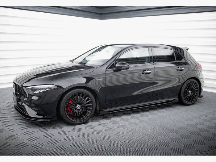 Maxton Design - Street PRO Side Skirts Diffusers + Flaps Mercedes-AMG A35 W177 Facelift