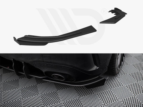 Maxton Design - Street Pro Rear Side Splitters + Flaps Mercedes-AMG A35 Hatchback W177