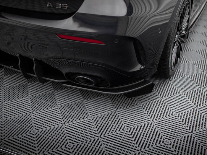 Maxton Design - Street Pro Rear Side Splitters + Flaps Mercedes-AMG A35 Hatchback W177