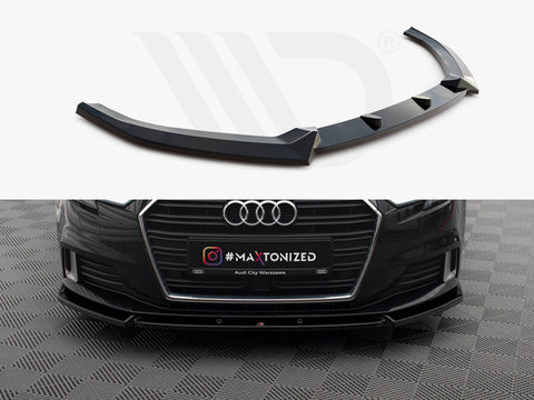 Audi A3 Sportback 8V Facelift Front Splitter V.1 - Maxton Design