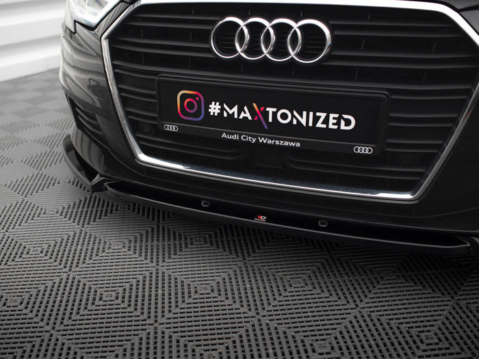 Audi A3 Sportback 8V Facelift Front Splitter V.1 - Maxton Design