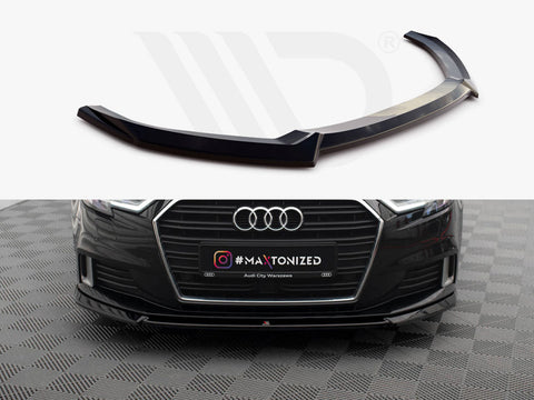 Audi A3 Sportback 8V Facelift Front Splitter V.2 - Maxton Design