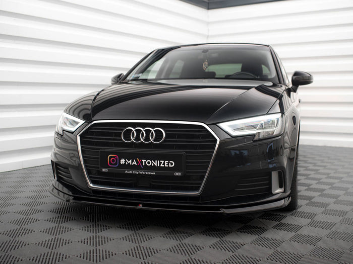 Audi A3 Sportback 8V Facelift Front Splitter V.2 - Maxton Design