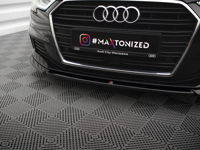 Audi A3 Sportback 8V Facelift Front Splitter V.2 - Maxton Design
