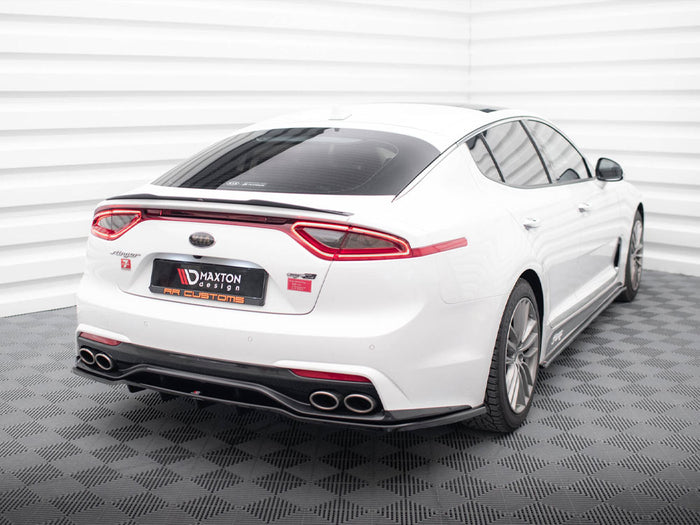 Kia Stinger Mk1 Central Rear Splitter (Vertical Bars) - Maxton Design