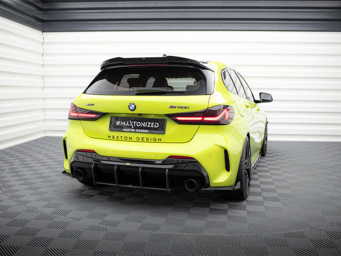 Maxton Design - STREET PRO REAR SIDE SPLITTERS V.1 + FLAPS V.1 BMW 1 F40 M-PACK / M135I