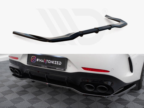 Mercedes-AMG GT 43 4 Door Coupe V8 Styling Package Rear Splitter (Vertical Bars) - Maxton Design