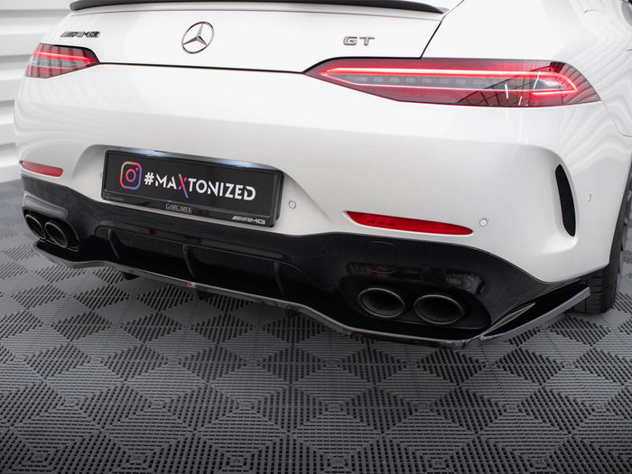 Mercedes-AMG GT 43 4 Door Coupe V8 Styling Package Rear Splitter (Vertical Bars) - Maxton Design