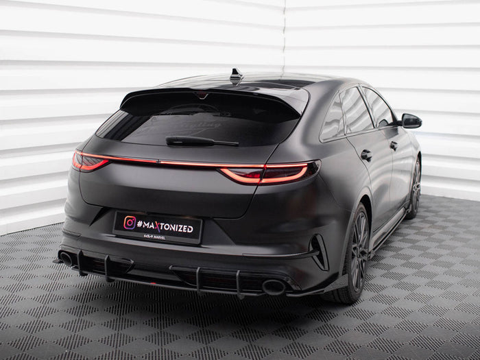 Maxton Design - STREET PRO REAR SIDE SPLITTERS + FLAPS KIA PROCEED GT MK1 FACELIFT