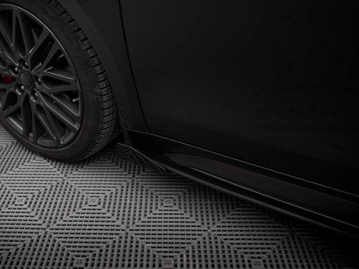 Maxton Design - Street PRO Side Skirts Diffusers + Flaps Kia Proceed GT / GT-Line Mk1 Facelift / Ceed GT Mk3 Facelift