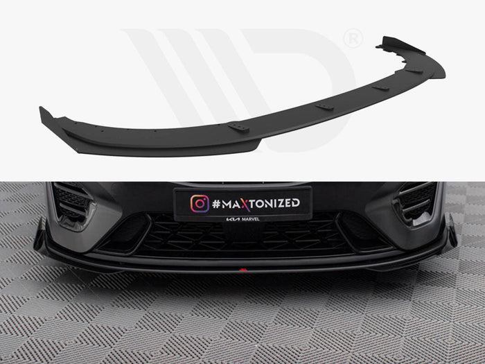 Maxton Design - Street PRO Front Splitter + Flaps Kia Proceed GT Mk3 Facelift / Ceed GT / GT - Line Mk1 Facelift