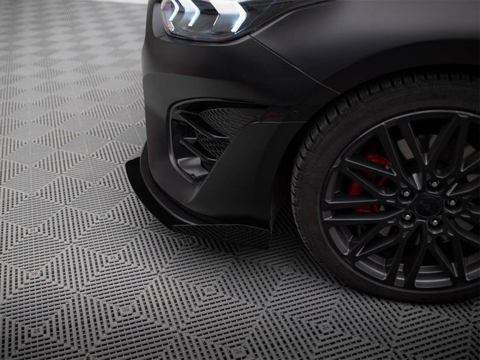 Maxton Design - Street PRO Front Splitter + Flaps Kia Proceed GT Mk3 Facelift / Ceed GT / GT - Line Mk1 Facelift