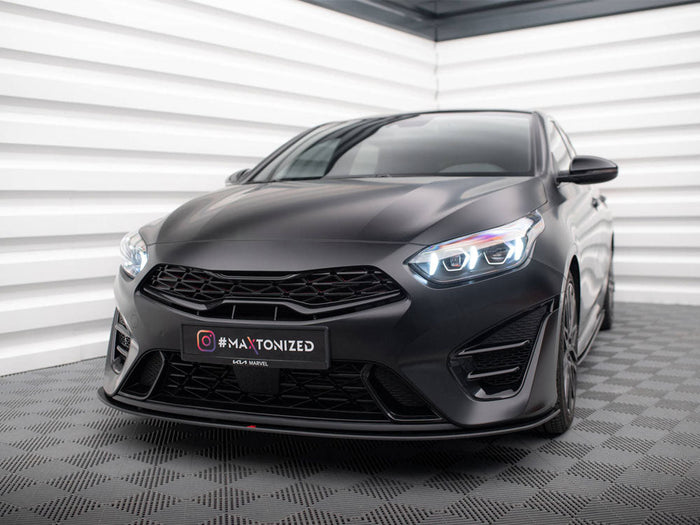 Maxton Design - Street PRO Front Splitter Kia Proceed GT Mk3 Facelift / Ceed GT / GT - Line Mk1 Facelift