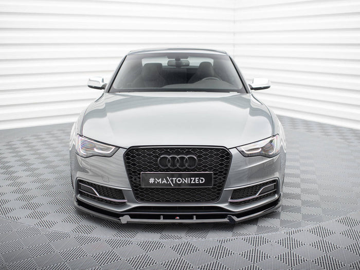 Audi S5 / A5 S-Line Coupe / Sportback 8T Facelift Front Splitter V.3 - Maxton Design