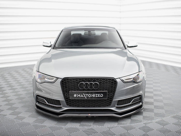 Audi S5 / A5 S-Line Coupe / Sportback 8T Facelift Front Splitter V.4 - Maxton Design