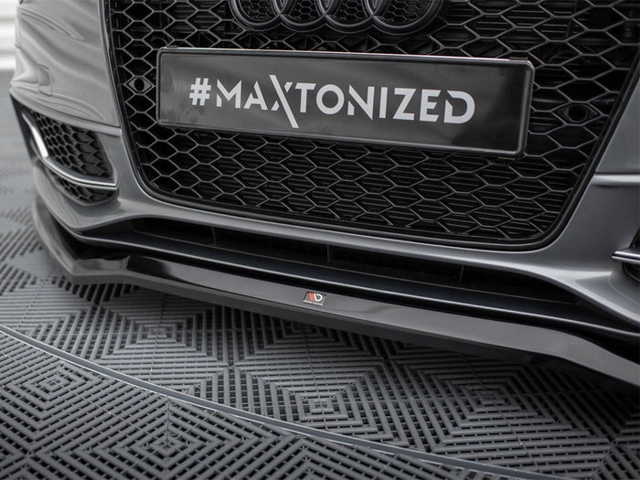 Audi S5 / A5 S-Line Coupe / Sportback 8T Facelift Front Splitter V.4 - Maxton Design