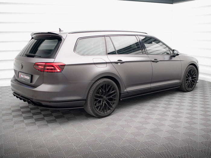Volkswagen Passat R-Line B8 Rear Splitter (Vertical Bars) - Maxton Design