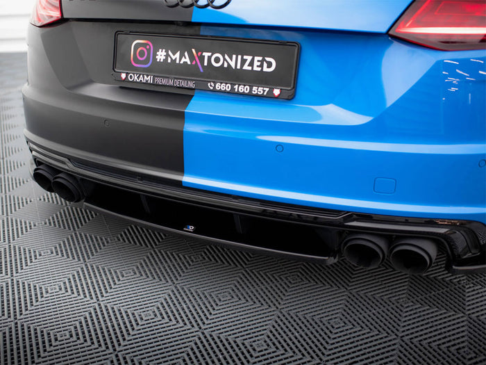 Audi TT S 8S Facelift Central Rear Splitter - Maxton Design